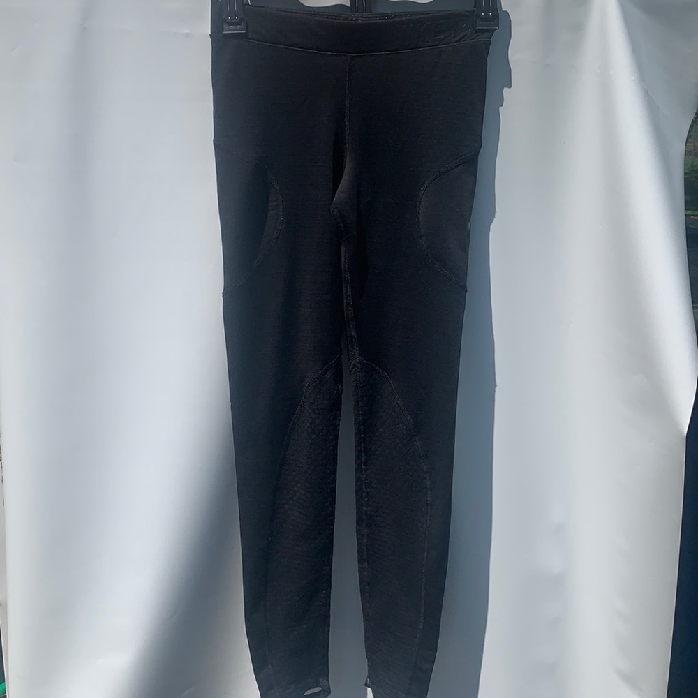 Black Nike Pro Leggings With Ankle Strap